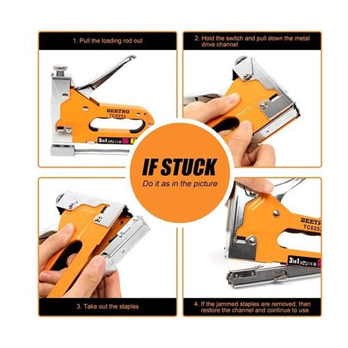 Agrafeuse Manuel 3 en 1-Orange BEETRO