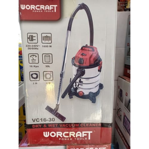 Aspirateur Électrique 30L 1600W Worcraft