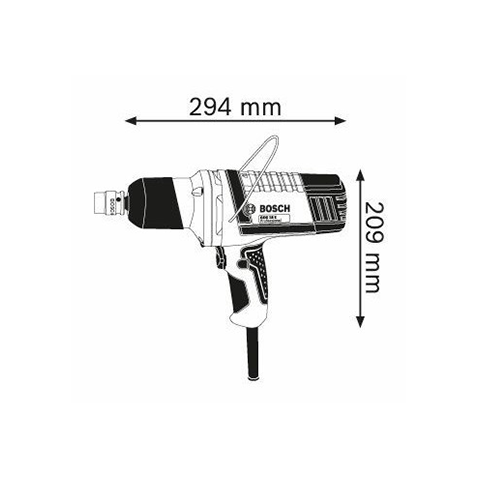 Clé À Choc 1/2″ 500w 250nm GDS18E BOSCH