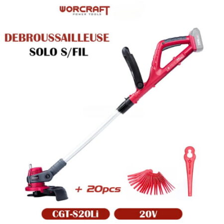 Débroussailleuse Sans Fil 20V Sans Batterie Ni Chargeur WORCRAFT
