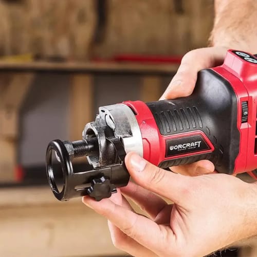 Défonceuse Sans Fil 20V 6/8MM (sans batterie ni chargeur) WORCRAFT