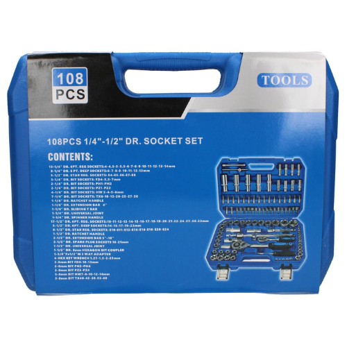 Coffret cliquet 108 pcs