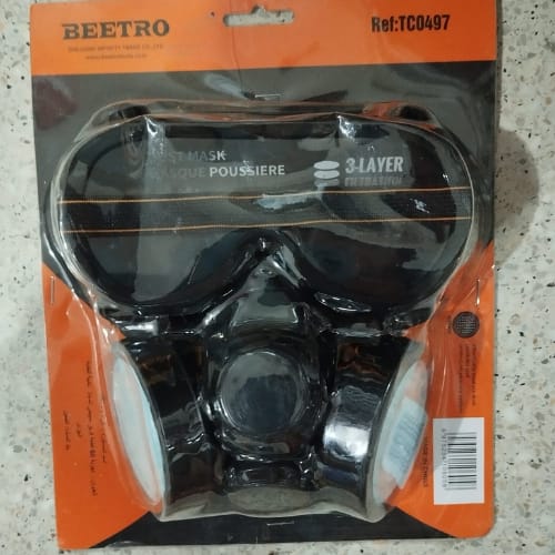 Masque À Poussière Avec Lunettes 2 Filtre 3 Couches Beetro