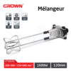 Mélangeur De Peinture 1600w (Double Bras) CROWN