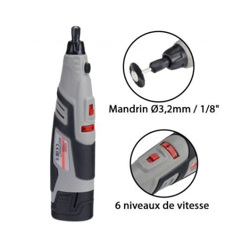 Mini Meuleuse À Batterie 12V CROWN