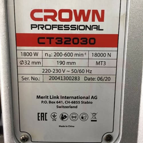 Perceuse À Base Magnétique 1800W 32mm CROWN