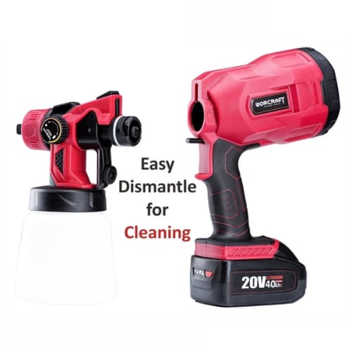 Pistolet De Peinture Sans Fil 20v Sans Batterie Sans Chargeur WORCRAFT