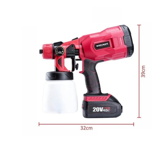 Pistolet De Peinture Sans Fil 20v Sans Batterie Sans Chargeur WORCRAFT