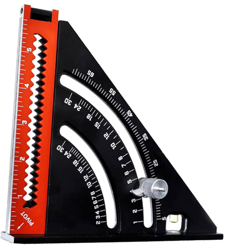 Règle de traçage pour menuiserie.