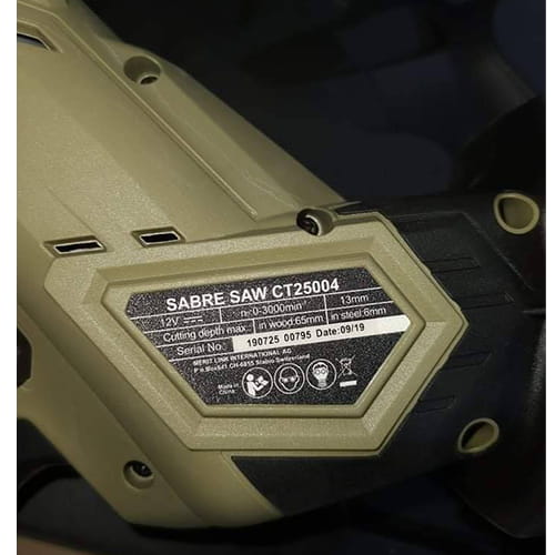 Scie sabre à batterie 12V CROWN