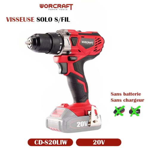 Visseuse SOLO S/FIL 20V(Sans batterie ni chargeur) WORCRAFT