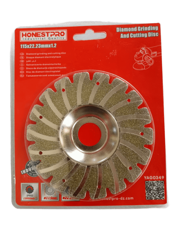 🛠️ قرص طحن وتقطيع ألماسي HONESTPRO 🛠️-Disque Diamanté de Meulage et de Découpe