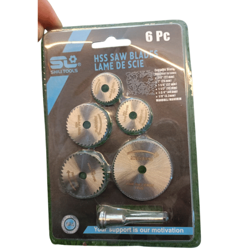 مكونة من 6 قطع مجموعة شفرات منشار دائري صغيرة