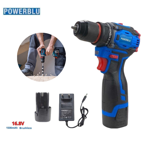 🔧 Visseuse Perceuse Brushless POWERBLU 16.8V – YAE6150 🔋