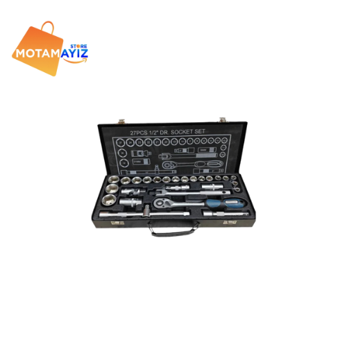 🔧 علبة رؤوس مفاتيح 1/2 – 27 قطعة من HONESTPRO | YAD1302