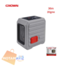 📏 Niveau Laser CROWN CT44147 – خطين أخضر (أفقي + عمودي) حتى 30 متر!