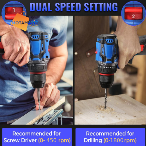 🔧 Visseuse Perceuse Brushless POWERBLU 16.8V – YAE6150 🔋