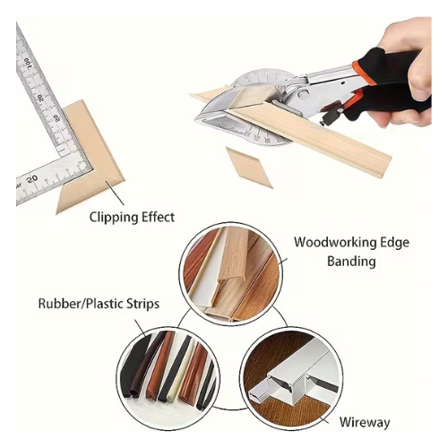 ✂️ مقص زاوية قابل للتعديل 45° – 135° بمقبض أسود
