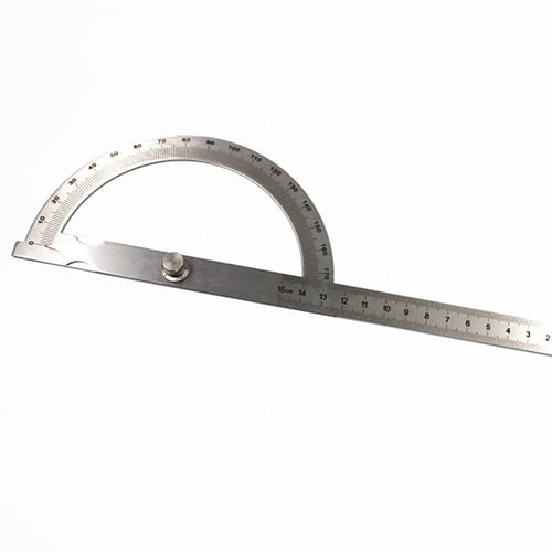 مسطرة و منقلة 30 سم 180° درجة من الفولاذ المقاوم للصدأ