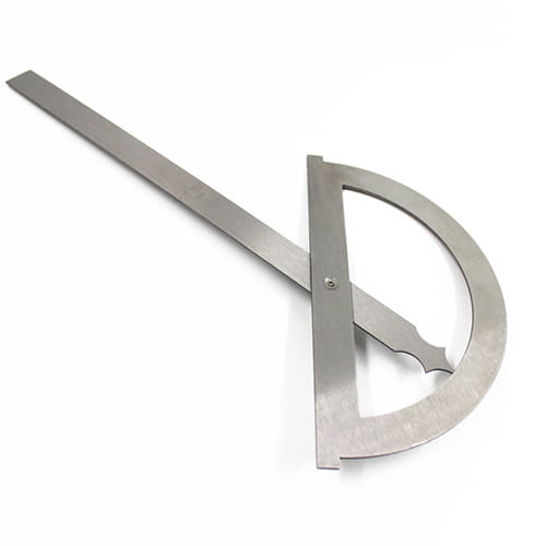 مسطرة و منقلة 30 سم 180° درجة من الفولاذ المقاوم للصدأ